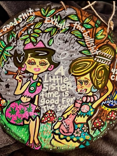 Preview pic of Flintstones Wilma &  Betty inspired art by me