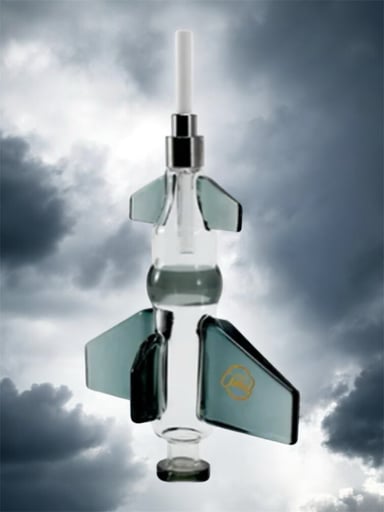 Preview pic of Cali CloudX 8" Fighter Jet ✈️ Nectar Collector Kit in Black