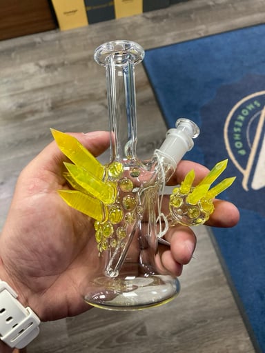 Preview pic of BasedGlass Crystal Growth Mini Tube + Carb Cap