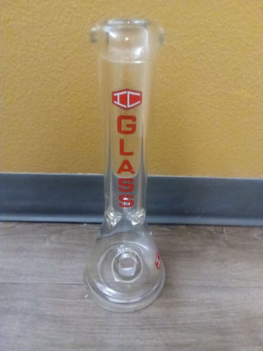 Preview pic of IC Glass Straight Tube Water Bong