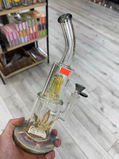 Preview pic of Aleaf double perc dab rig black