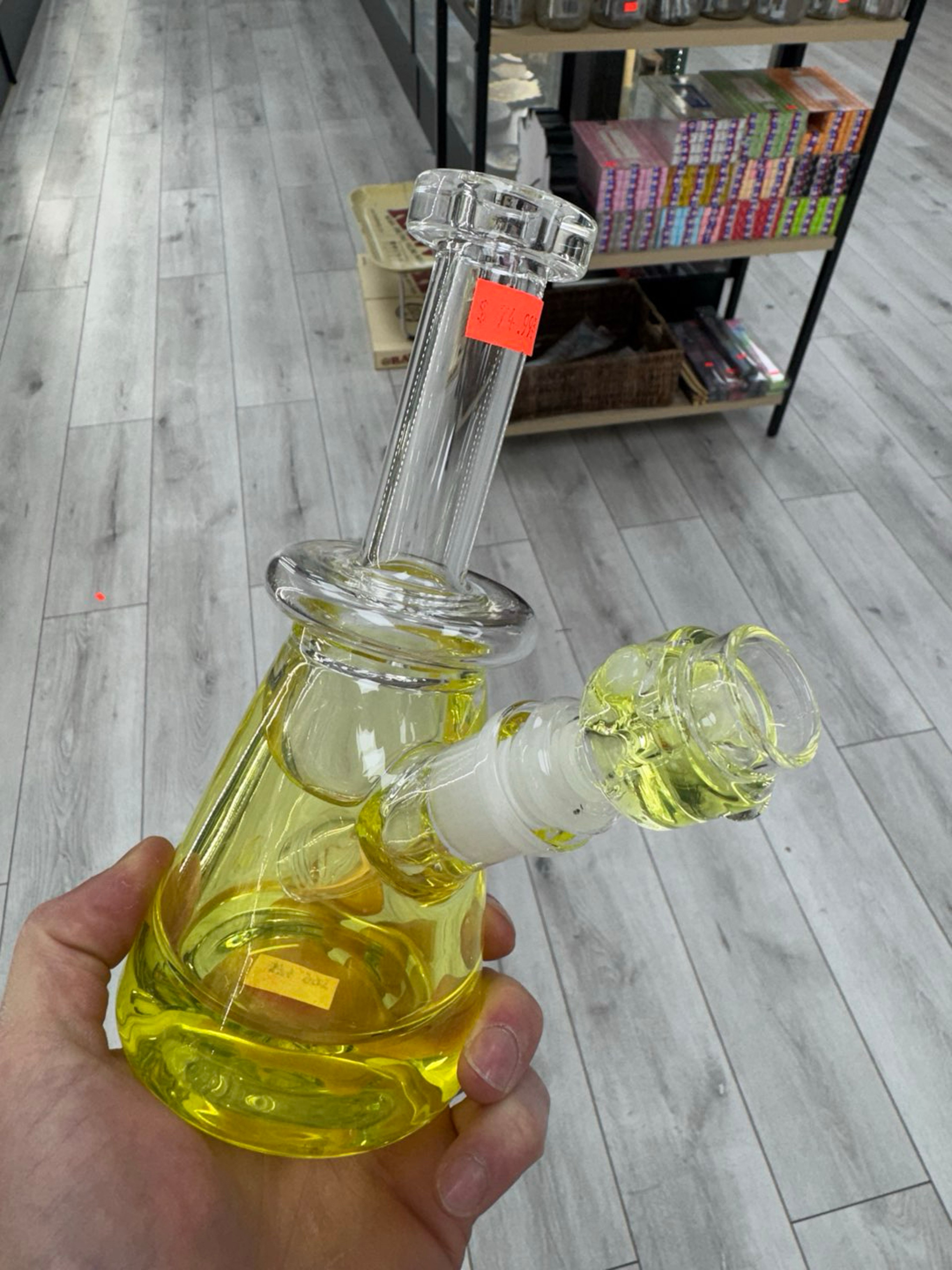 8” freezable mini water pipe yellow image 0