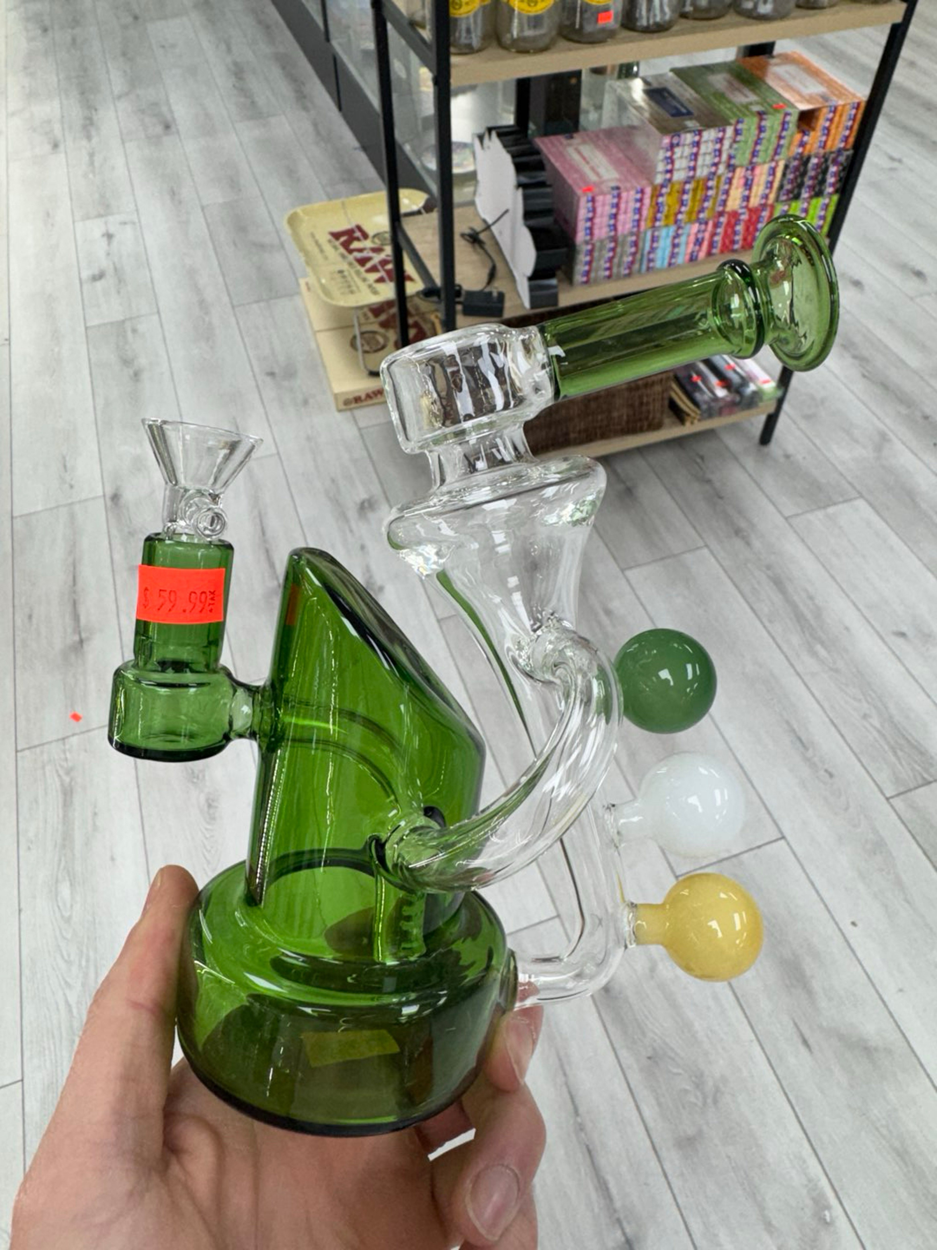 Kick back recycler rig green image 0