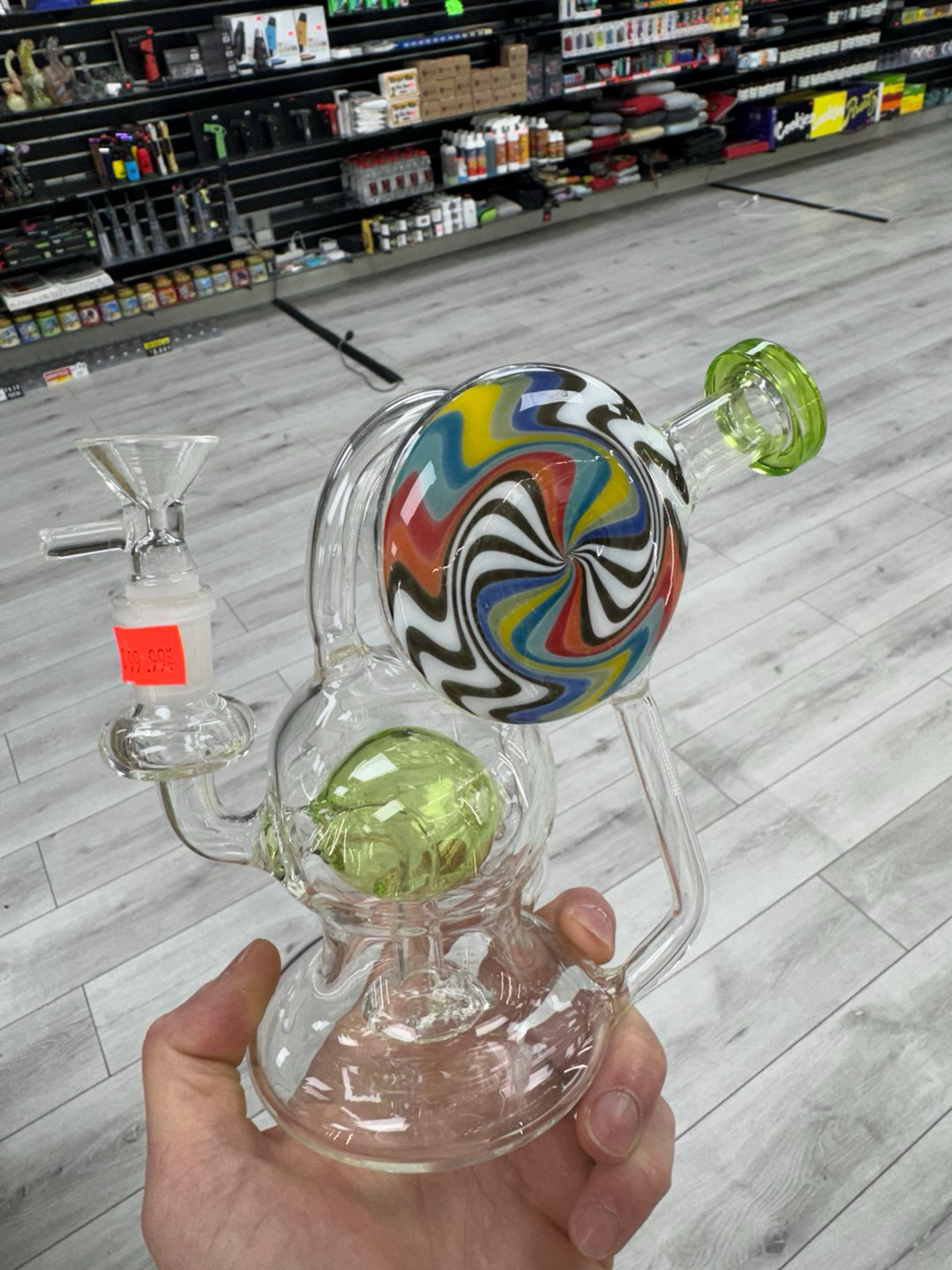 Transparent green single uptake recycler image 0