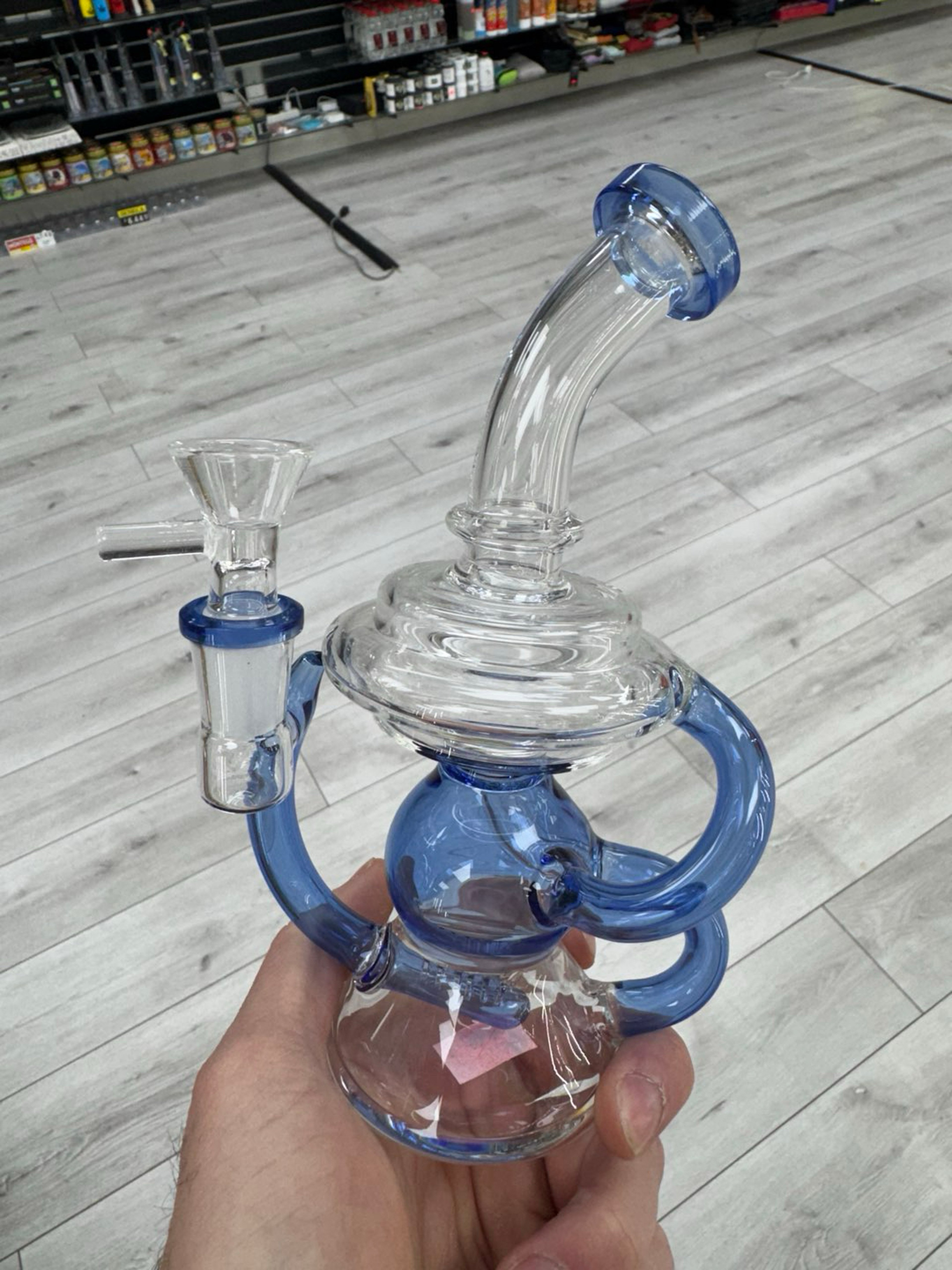Blue single uptake inline perc recycler image 0