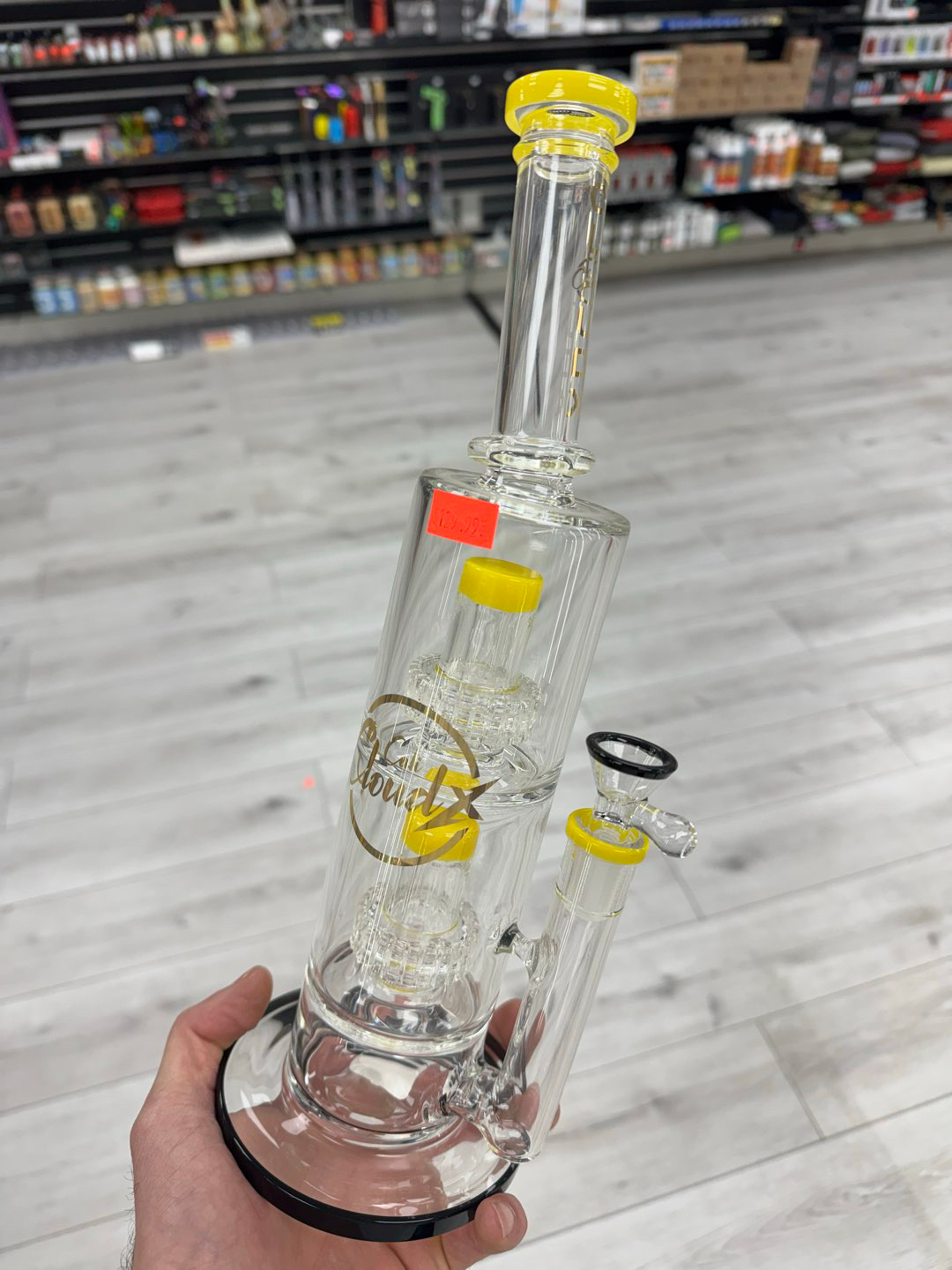 Cali cloudx 13” double perc rig yellow image 0