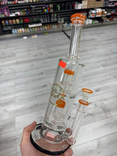 Preview pic of Cali cloudx 13” double perc rig orange