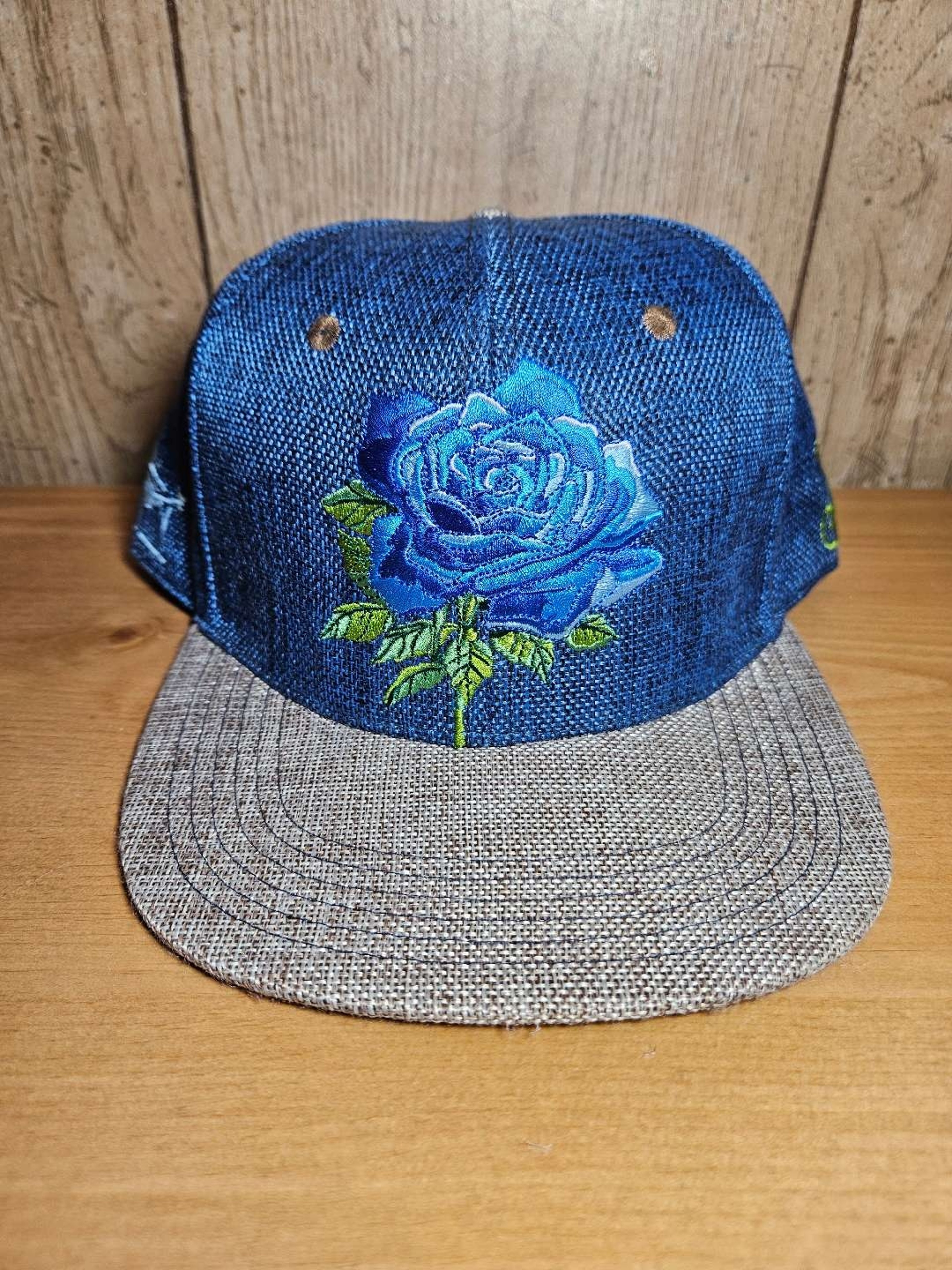 Stanley Mouse Blue Rose Snapback Hat by Grassroots image 0