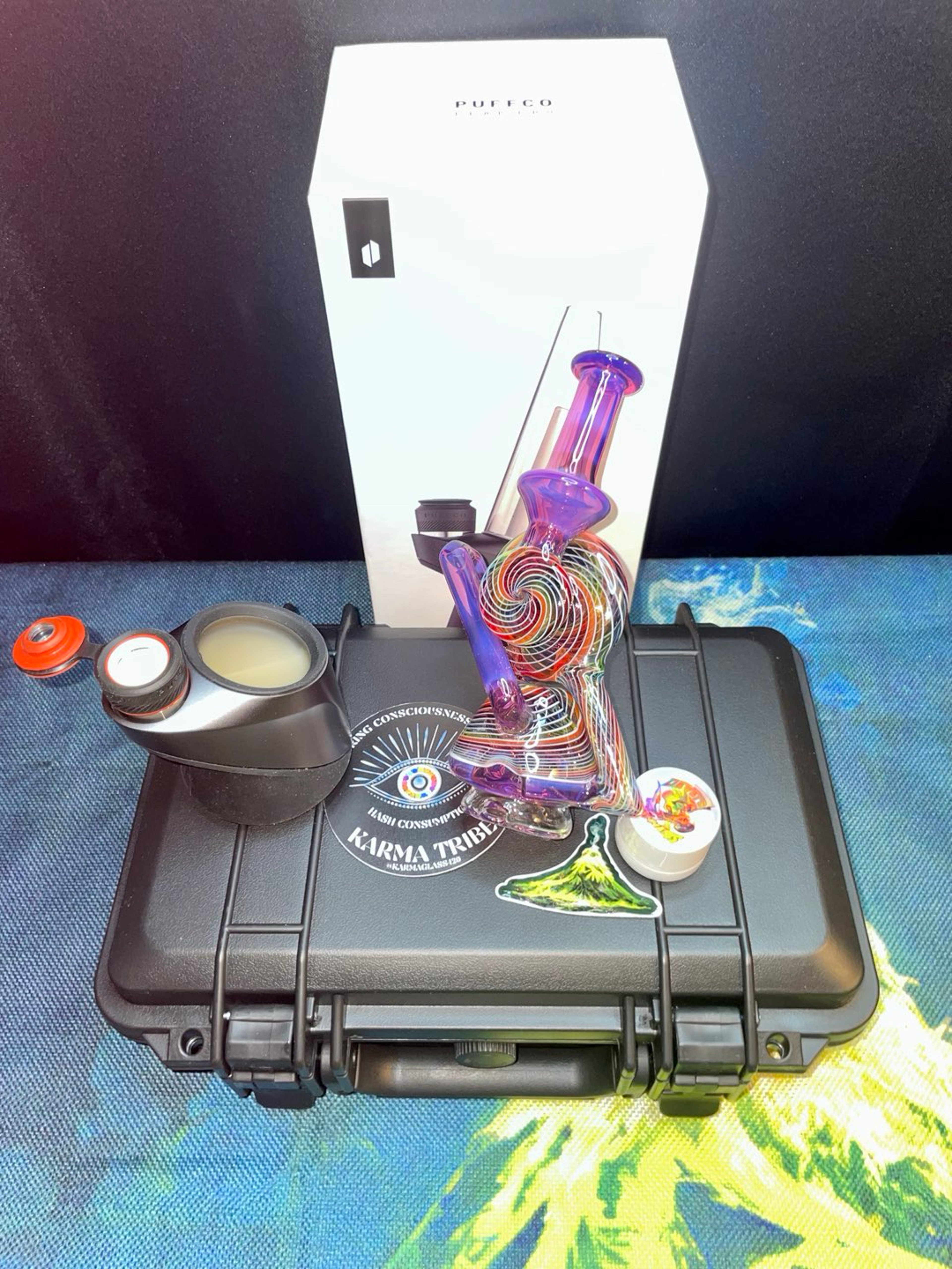 Preview pic of Dirge x karma puffco peak pro full kit promo