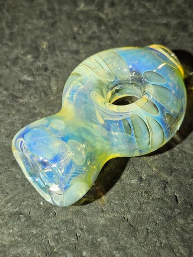Preview pic of Homeblownglass fumed chillum pendant