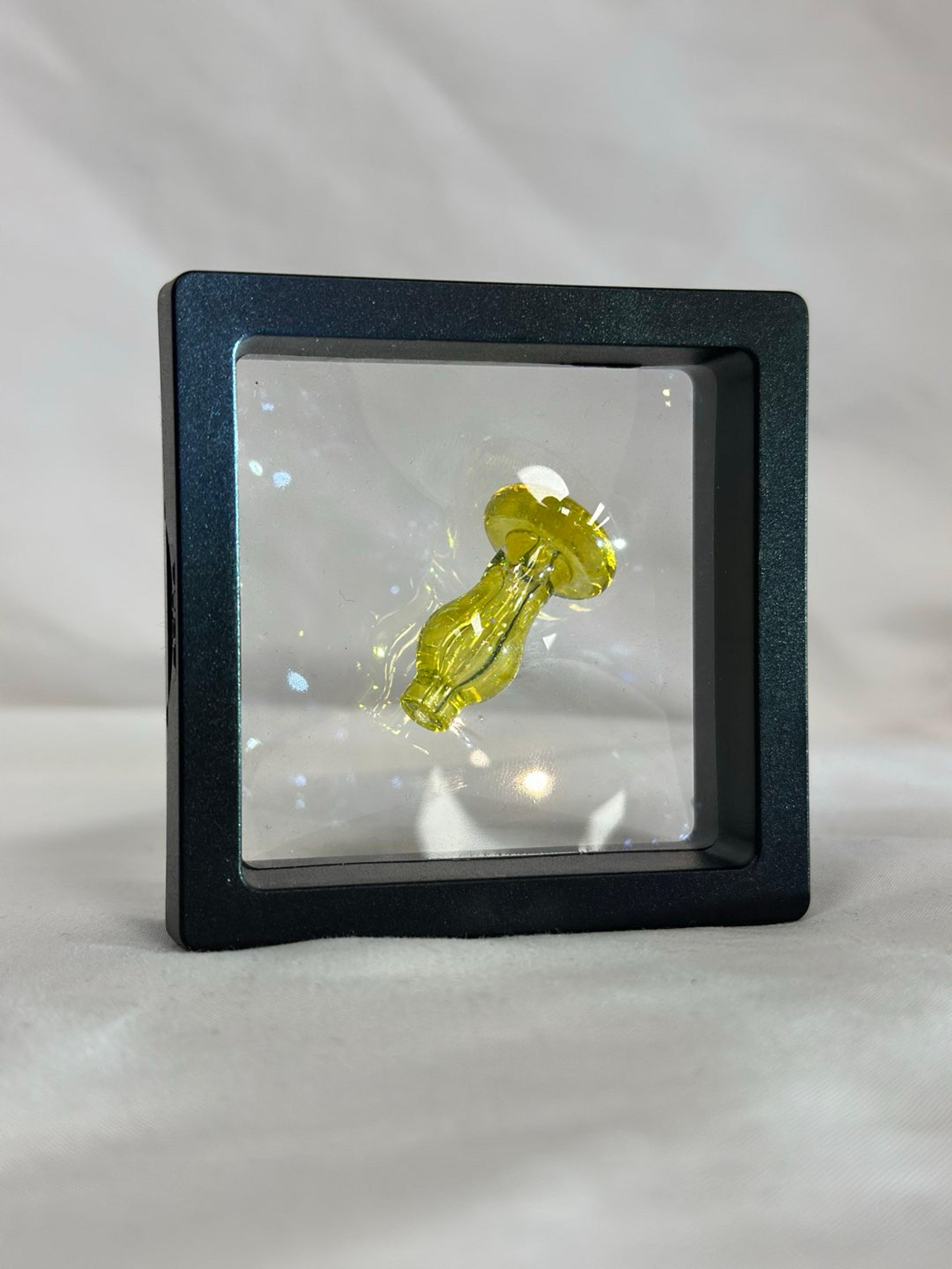 Preview pic of LEMON DROP ( CRUSHED OPAL ) - GROMMET CARB CAP - @ajsurfcitytubes