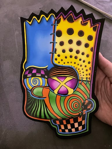 Preview pic of Trippy bart mat