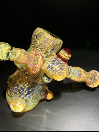 Preview pic of side car bubbler gold silver fume