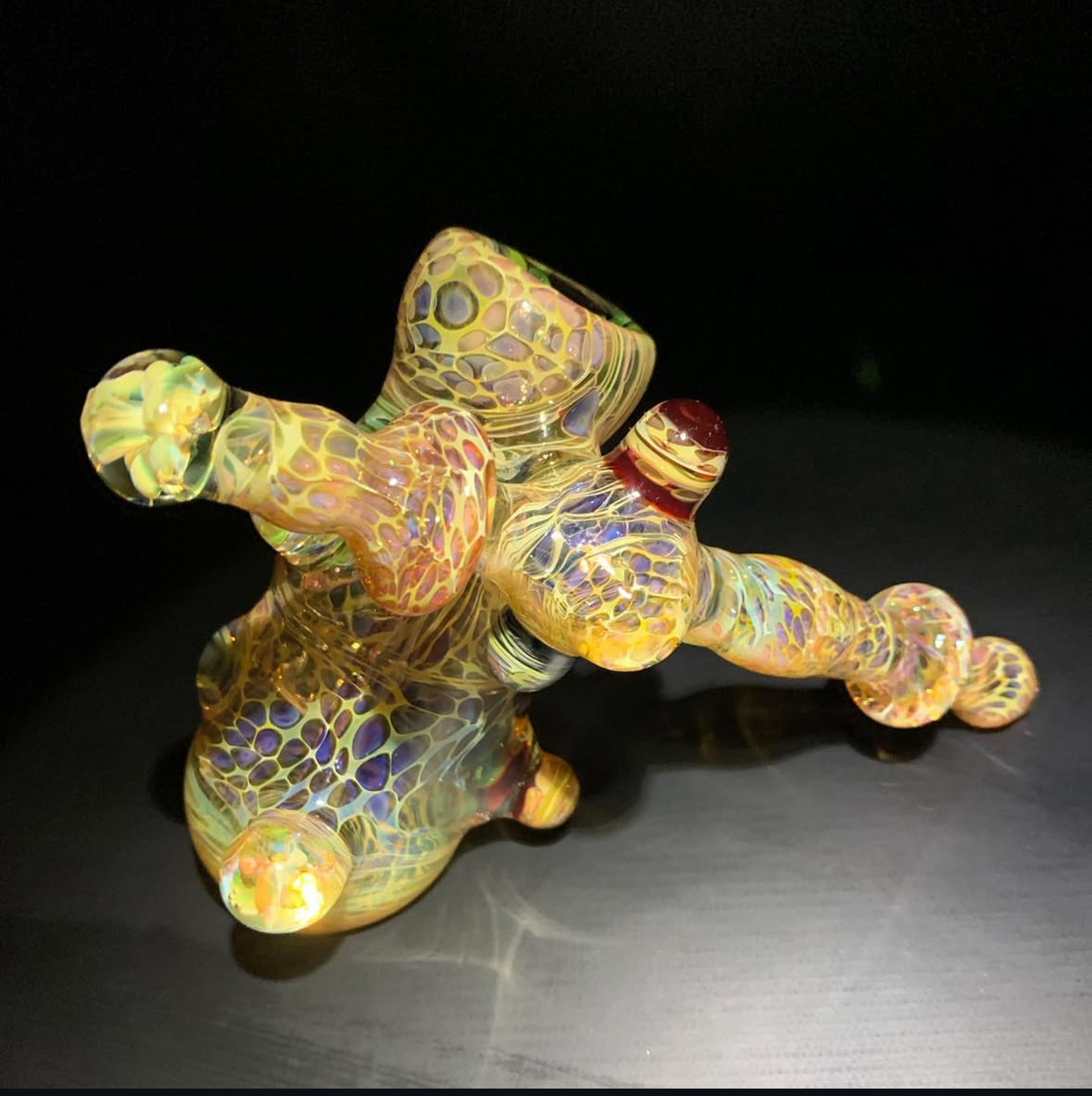 Preview pic of side car bubbler gold silver fume