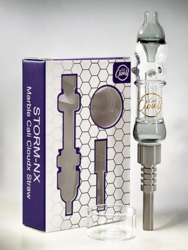 Preview pic of Mini Marble 👽 Cali CloudX Straw Nectar Collector Kit in Black