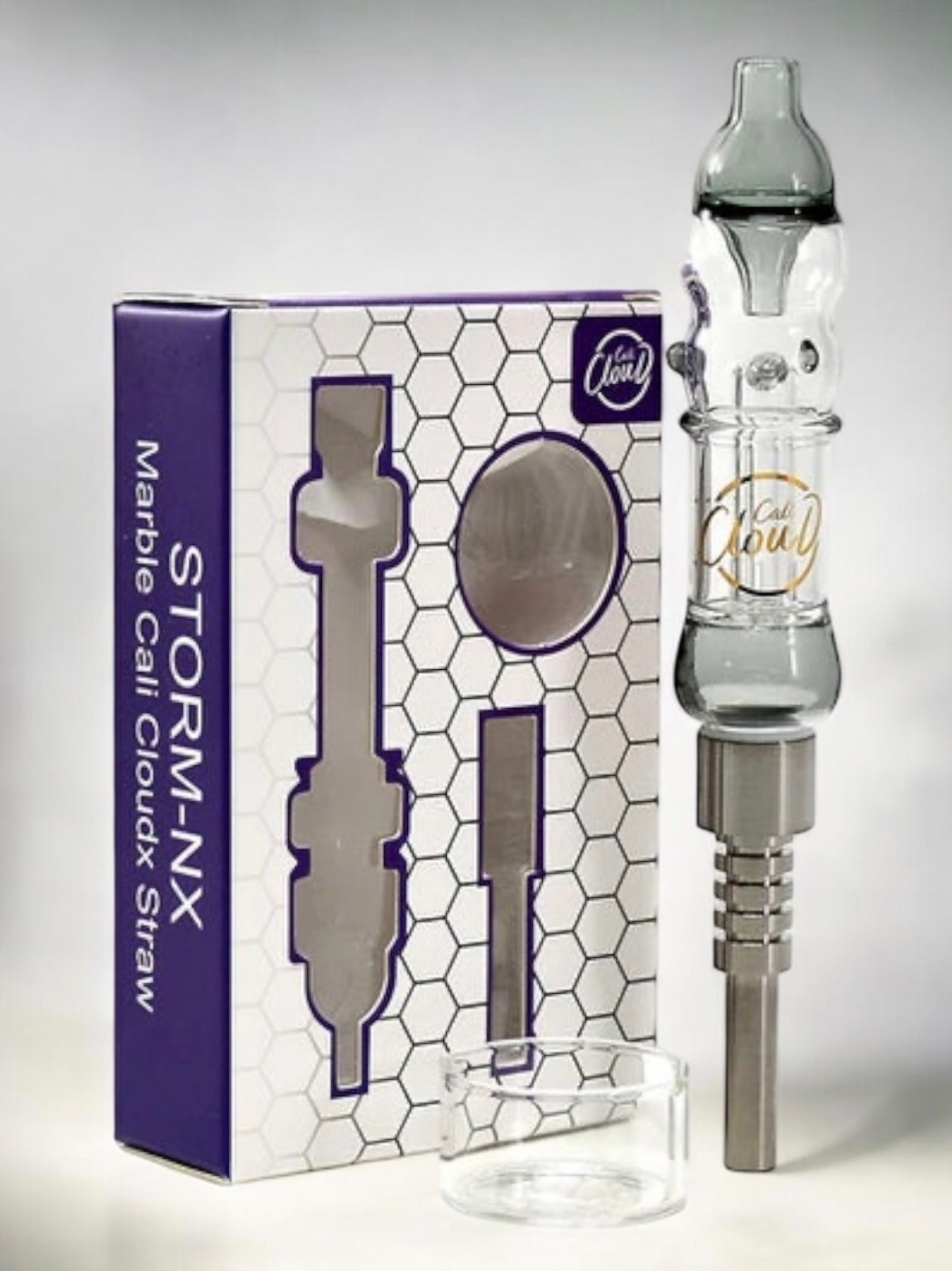 Mini Marble 👽 Cali CloudX Straw Nectar Collector Kit in Black image 0