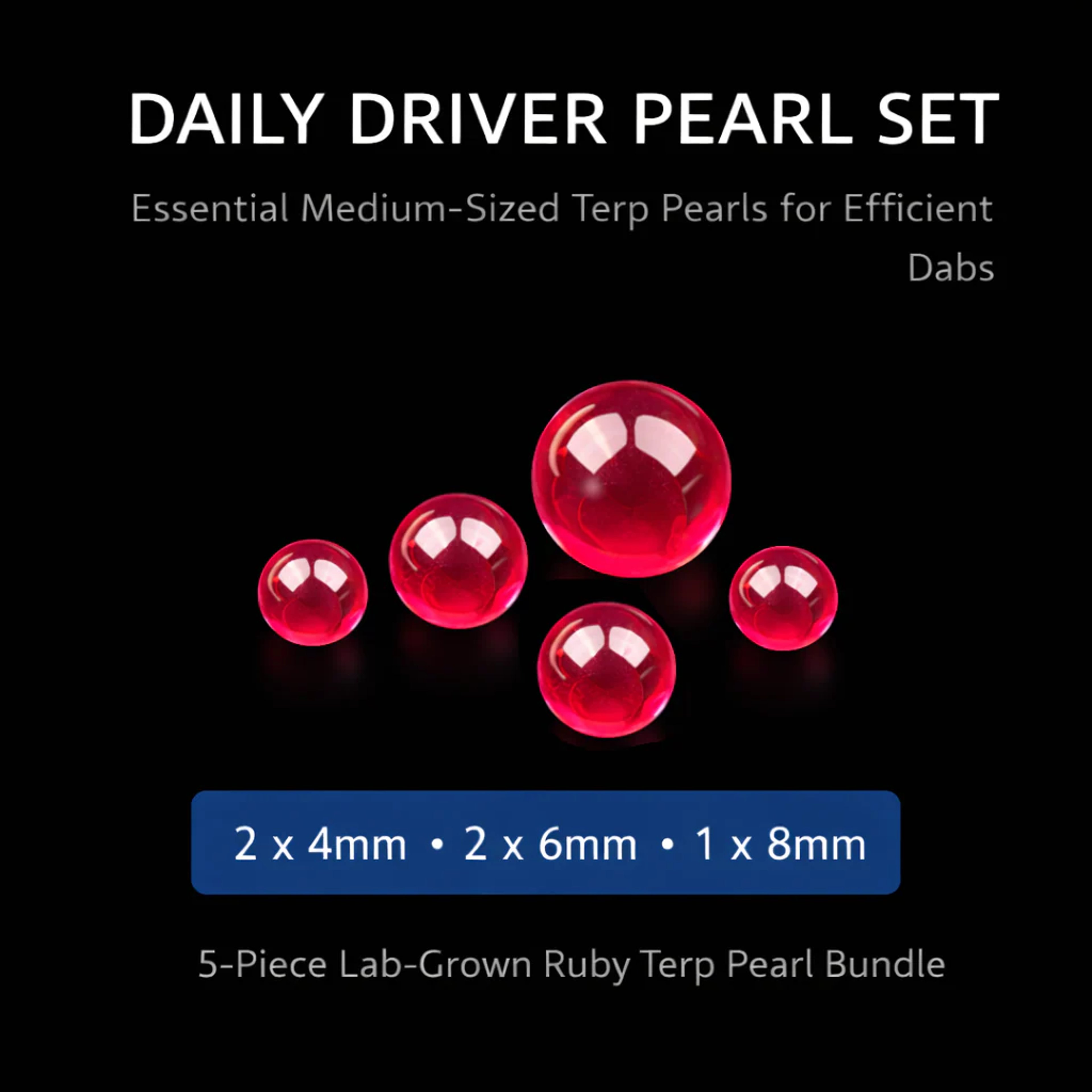 Preview pic of Ruby Daily Driver Pearl Set – Terp Pearl Pack (5-Piece