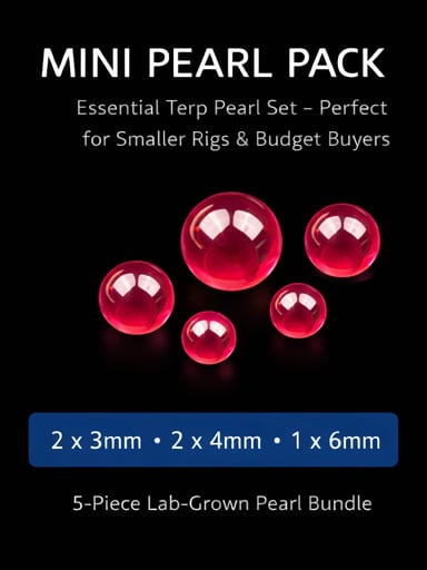 Preview pic of Ruby Mini Pearl Pack – Terp Pearl Set (5-Piece)