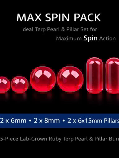 Preview pic of Ruby Max Spin Pack – Terp Pearl & Pillar Set (6-Piece)