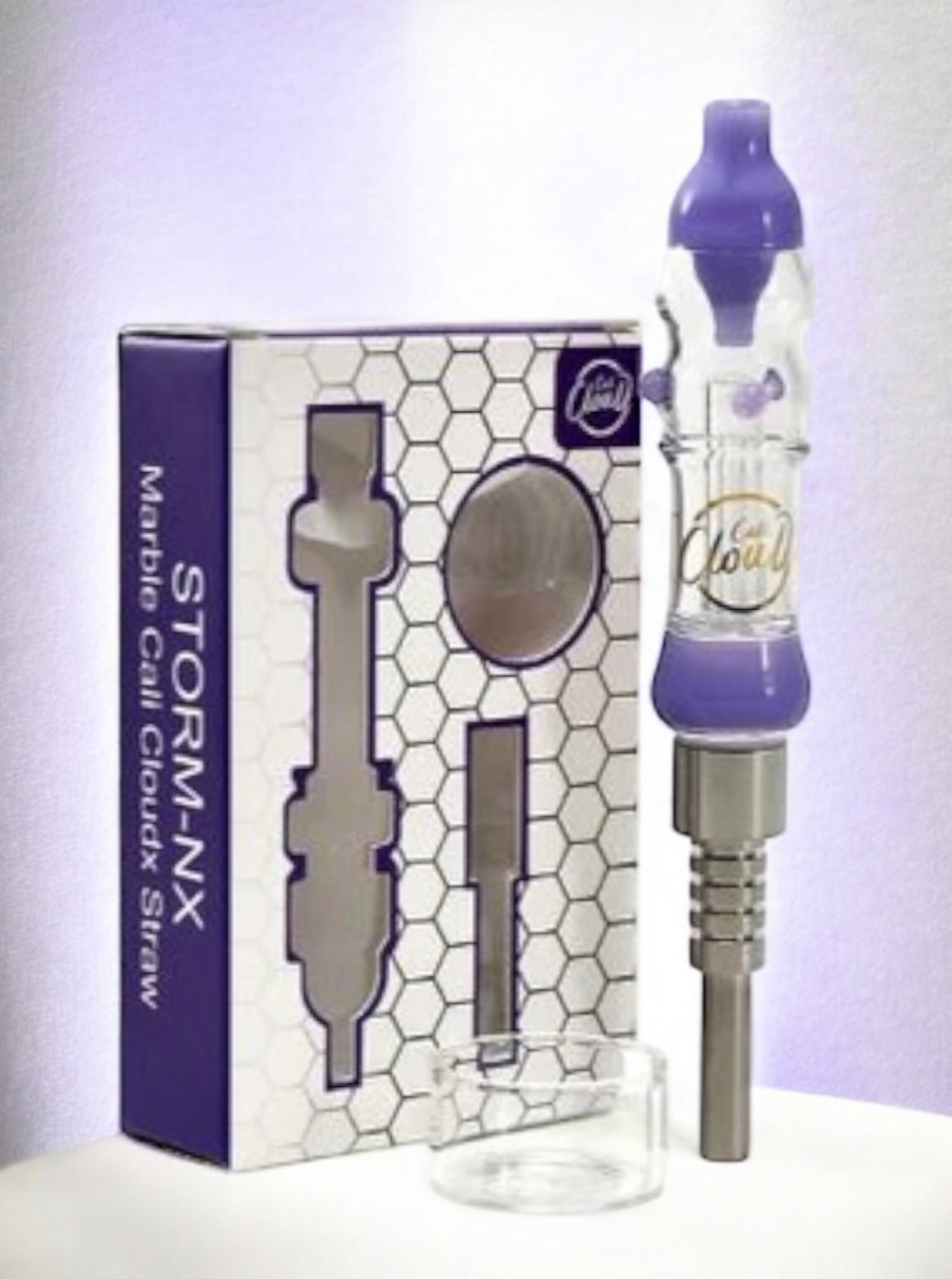 Mini Marble 🦄 Cali CloudX Straw Nectar Collector Kit in Purple image 0