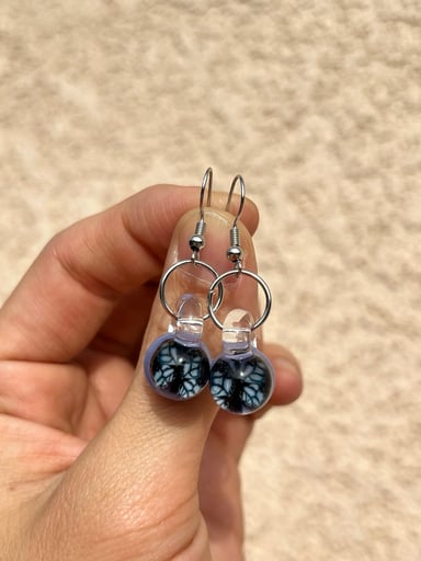 Preview pic of Butterfly mille earrings