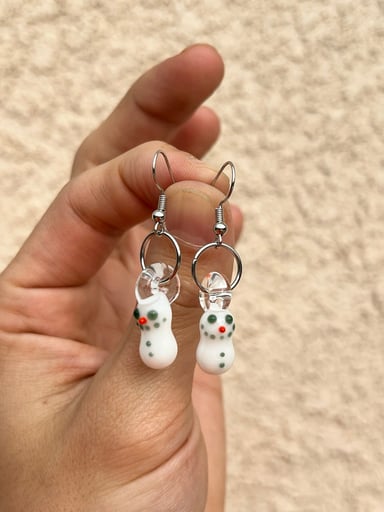 Preview pic of Snowmen earrings