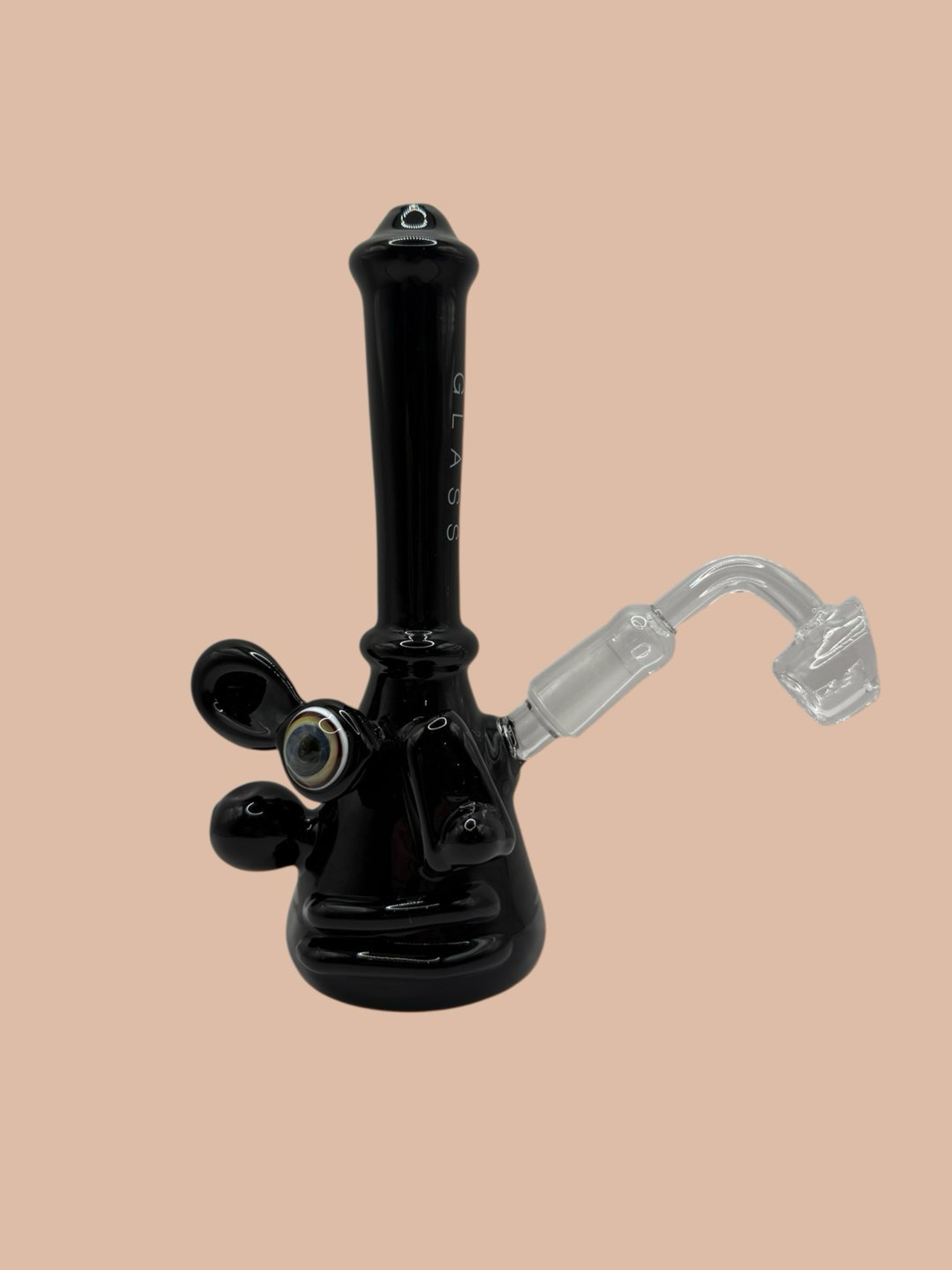 Preview pic of 7.25” Diamond Glass Picasso Rig - Black