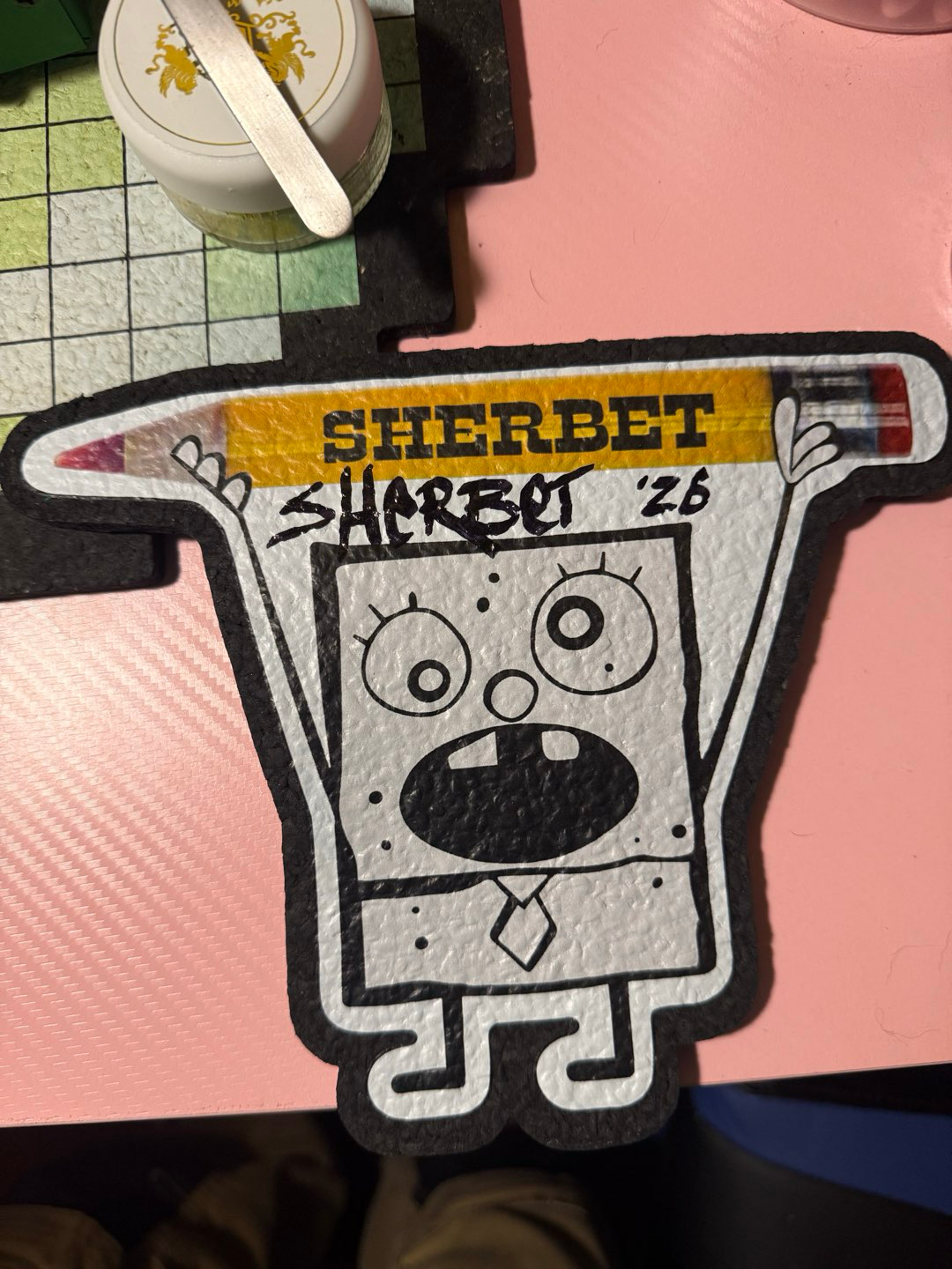 Preview pic of Sherbet Signed Doodlebob Moodmat