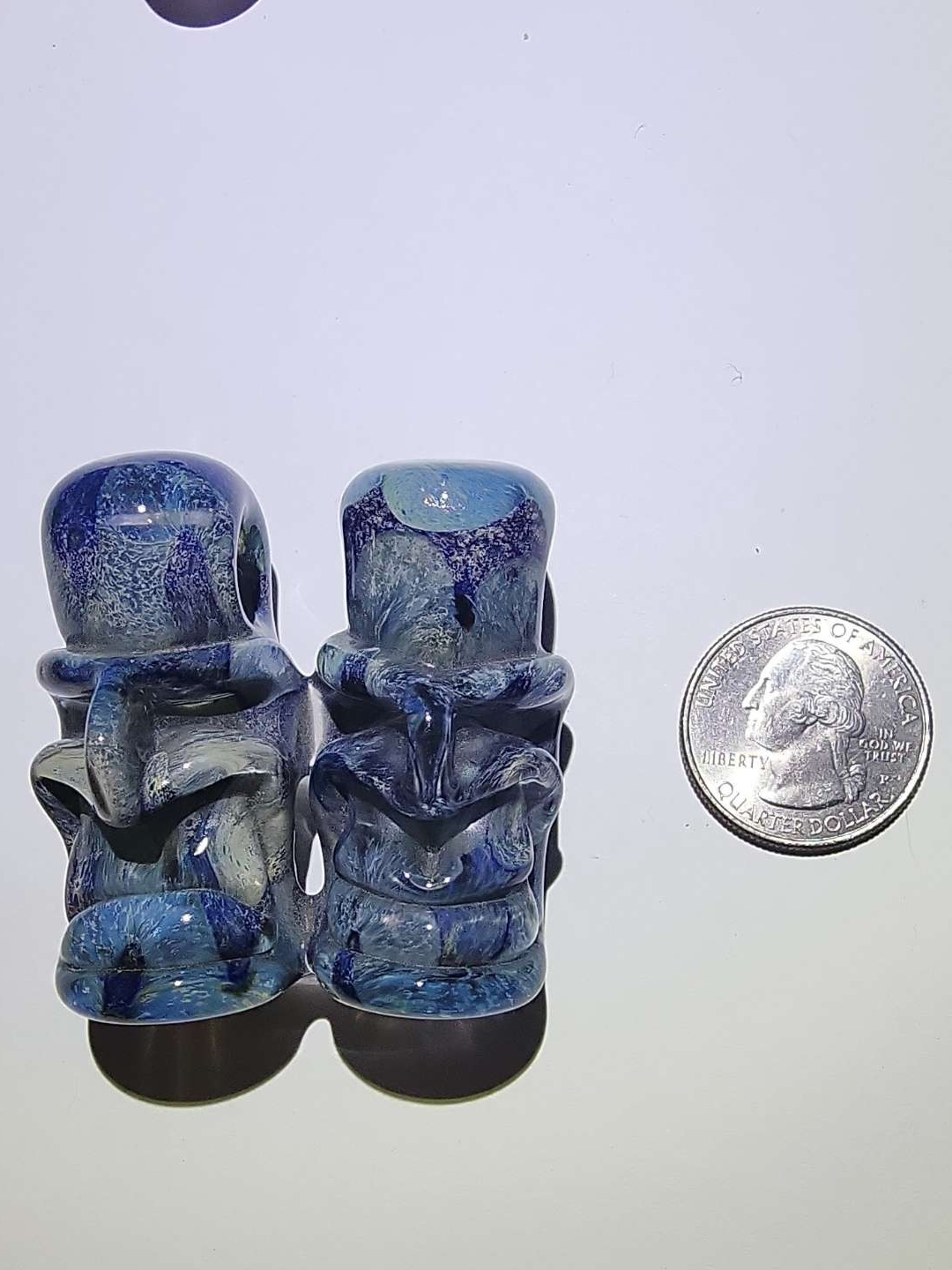 Preview pic of Happy/Sad faces Tiki heads pendant