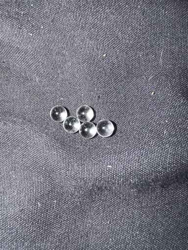 Preview pic of Five 5mm BlackMarketQuartz Pearls! Trusted Seller! Same Day Shipping!