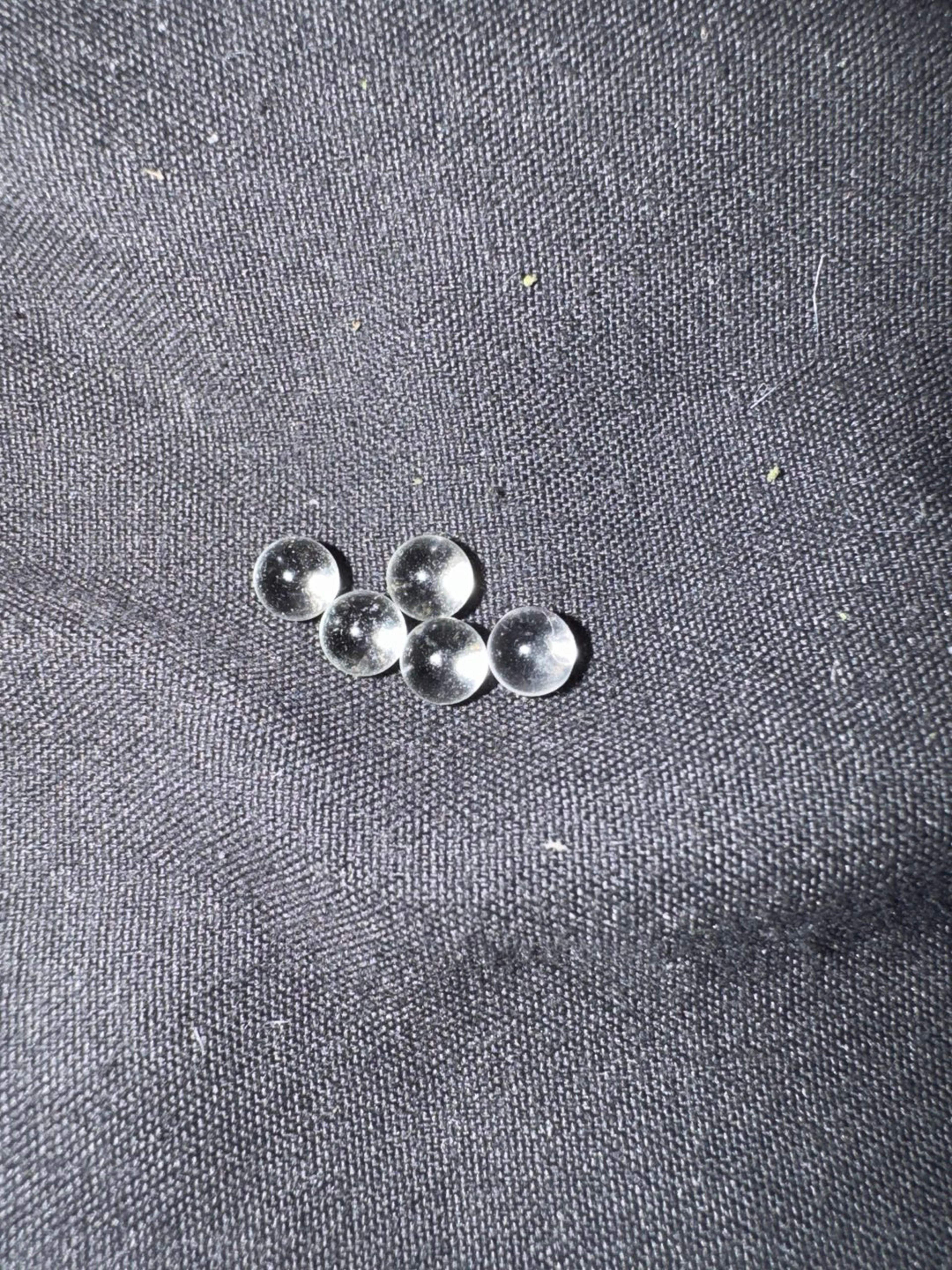 Five 5mm BlackMarketQuartz Pearls! Trusted Seller! Same Day Shipping! image 0