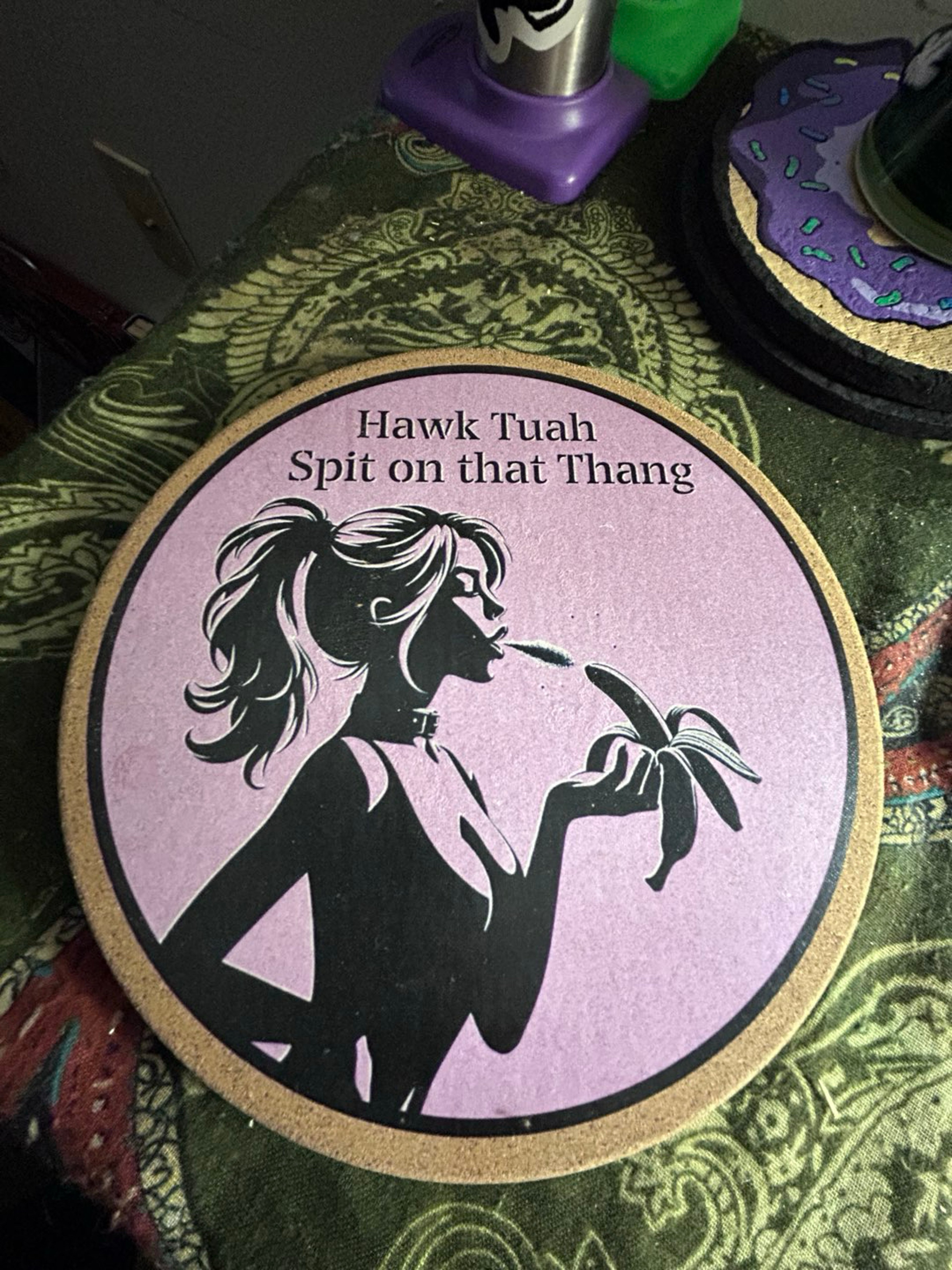 Hawk Tuah mat image 0