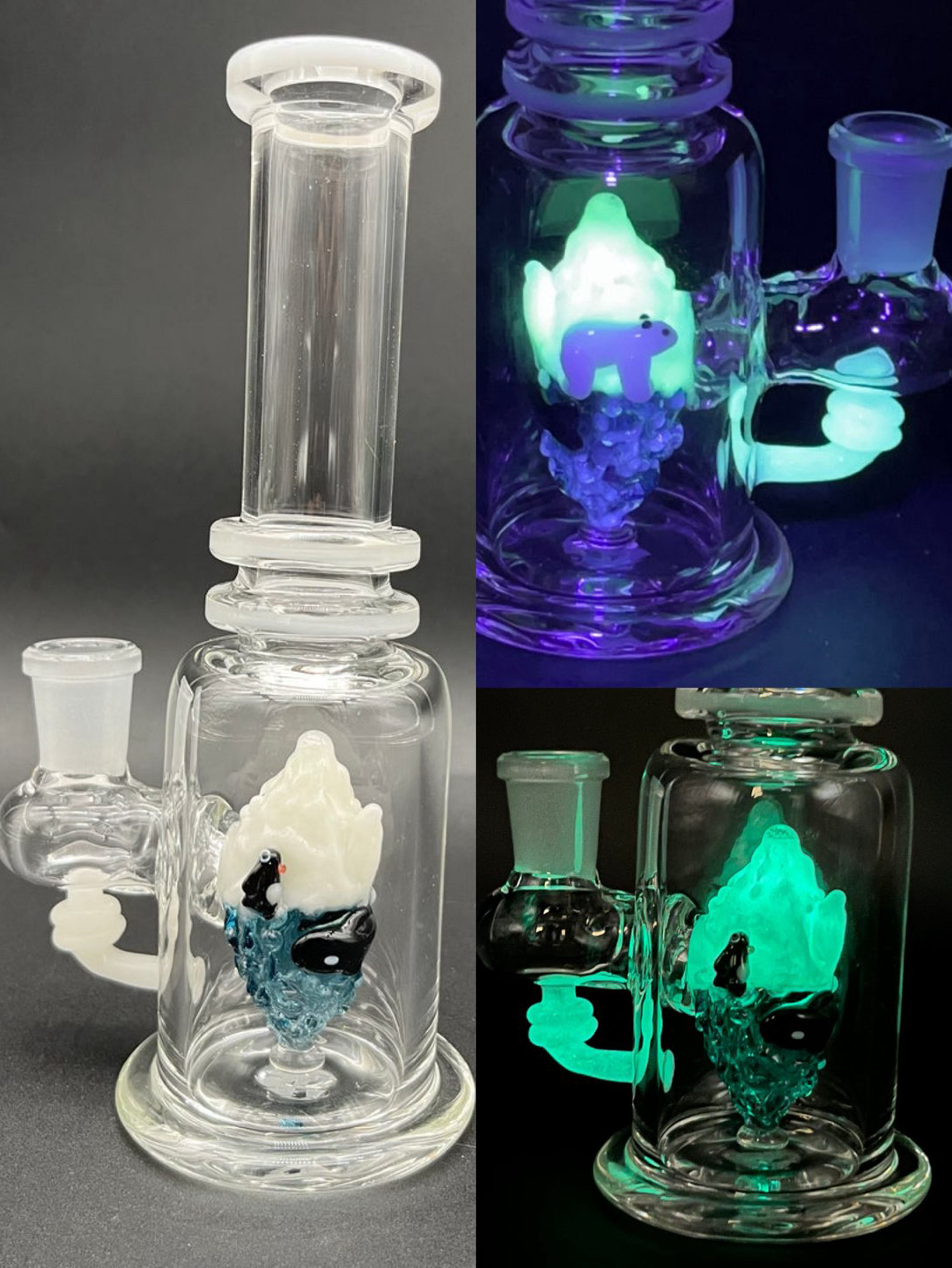 UV EMPIRE GLASSWORKS MINI BEAKER - AVENGE THE ARCTIC image 0