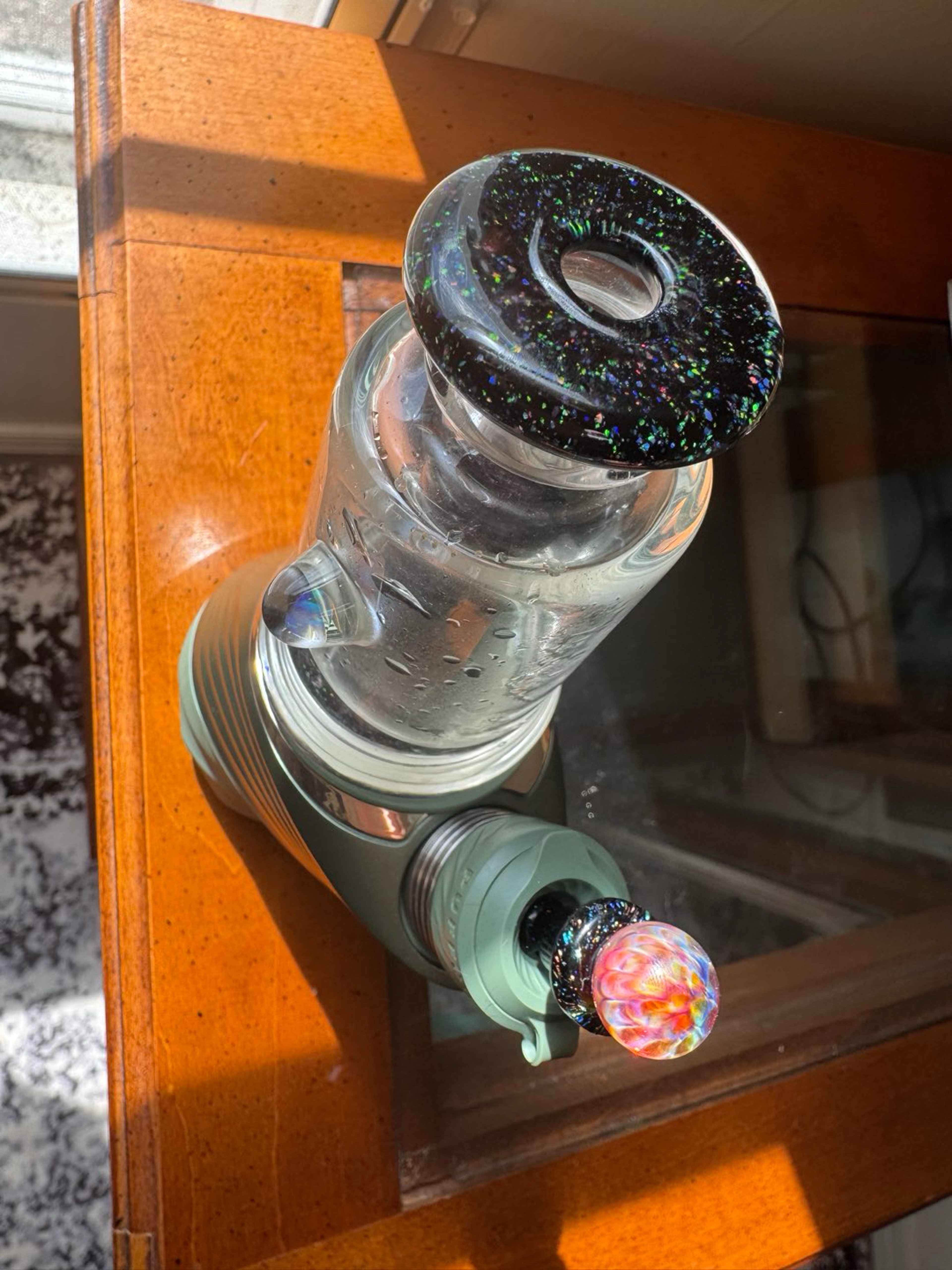 Guppy opal jet black glass top and 3d xl joystick image 0