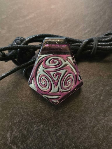 Preview pic of Triple Spiral WigWag Styled Layered Glow Pendant