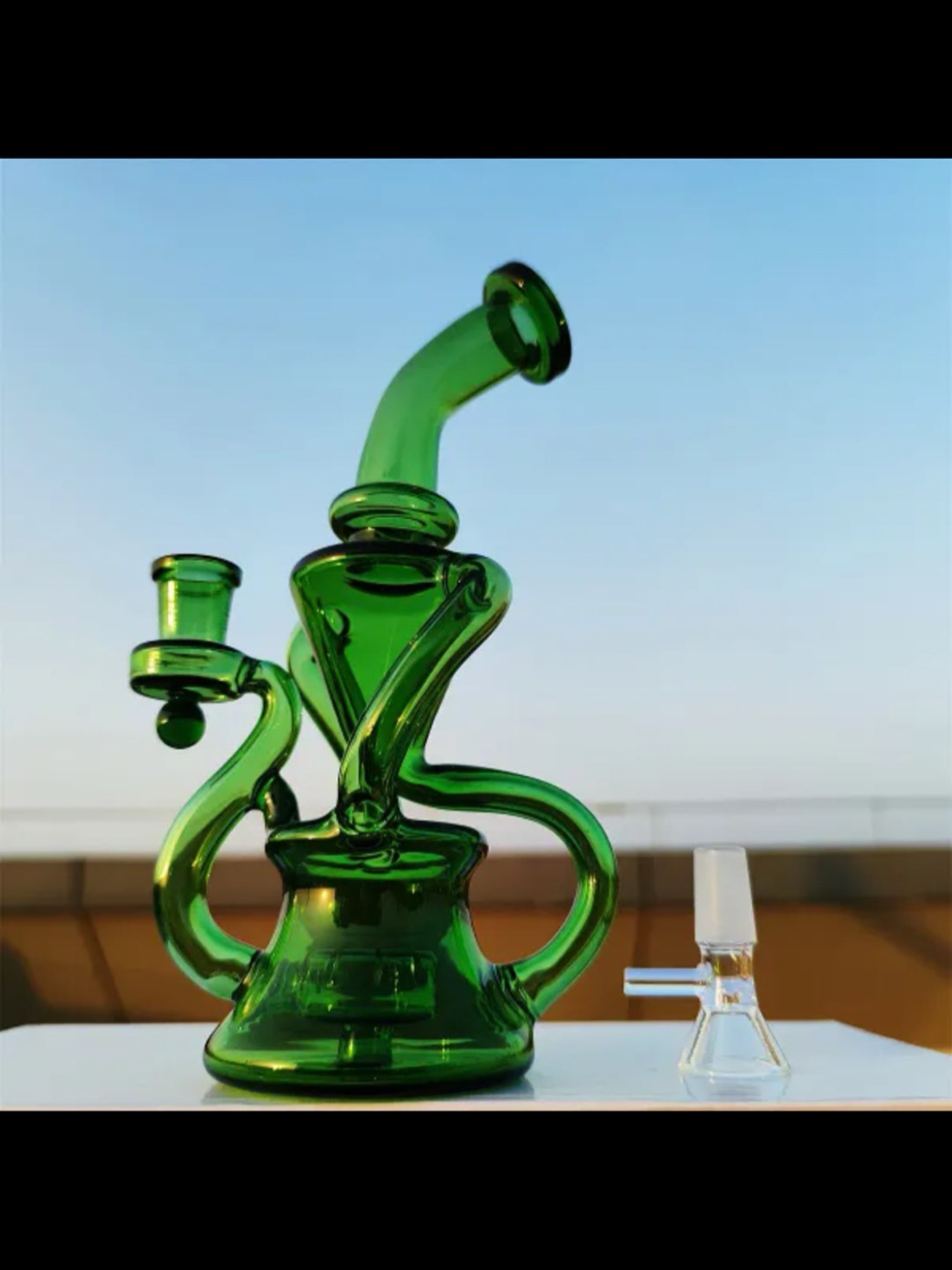 14mm Emerald Green Recyler image 0