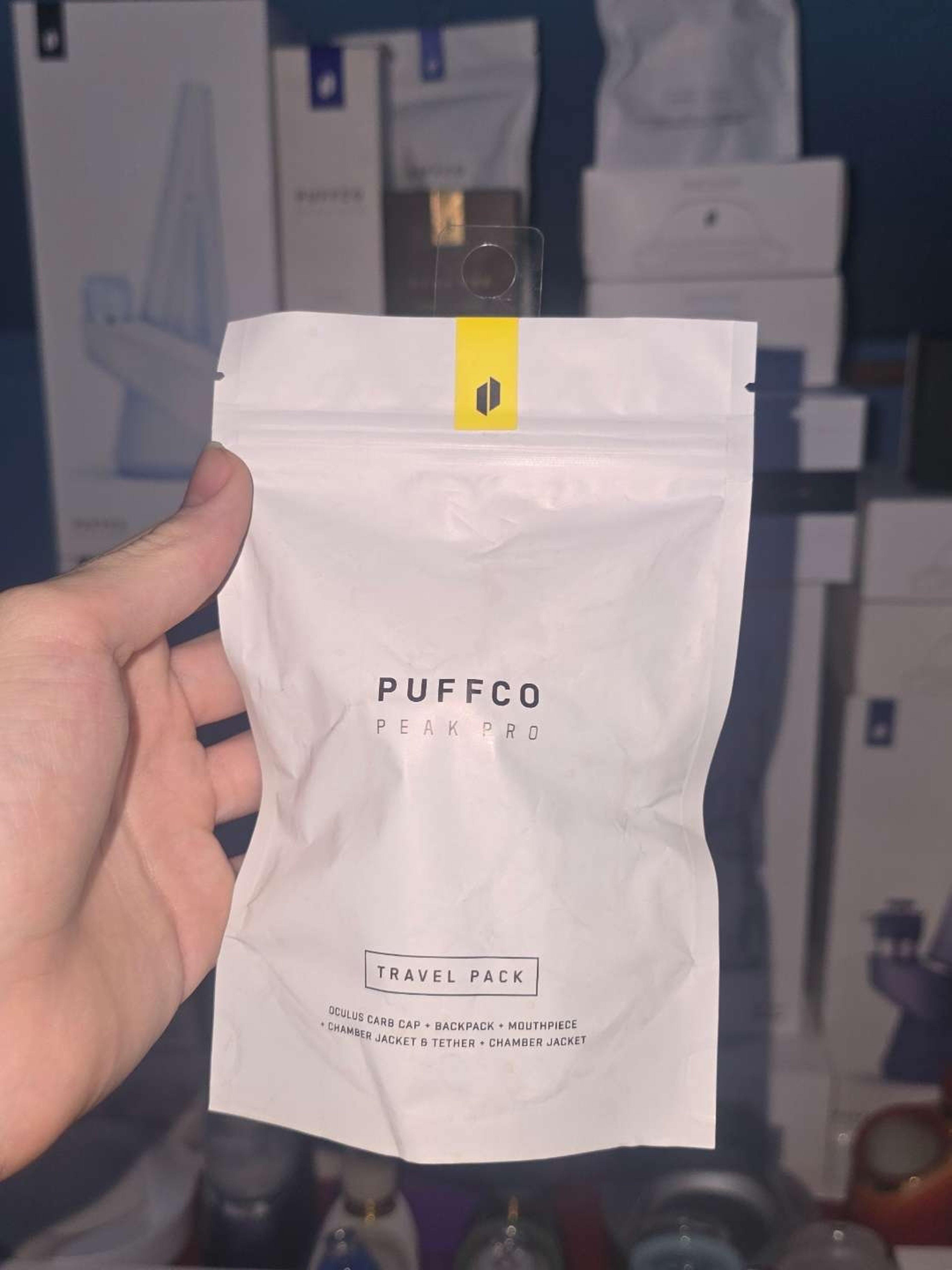 Yellow Puffco Peak Pro travel pack image 0