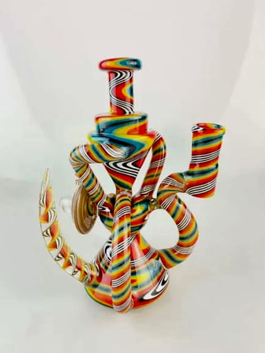 Preview pic of 14mm Full Color Wig Wag Recycler