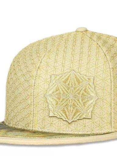 Preview pic of 🔥SUPER-RARE🔥LASER GUIDED VISIONS ALL GOLD SNAPBACK HAT BRAND NEW NEVER WORN!!