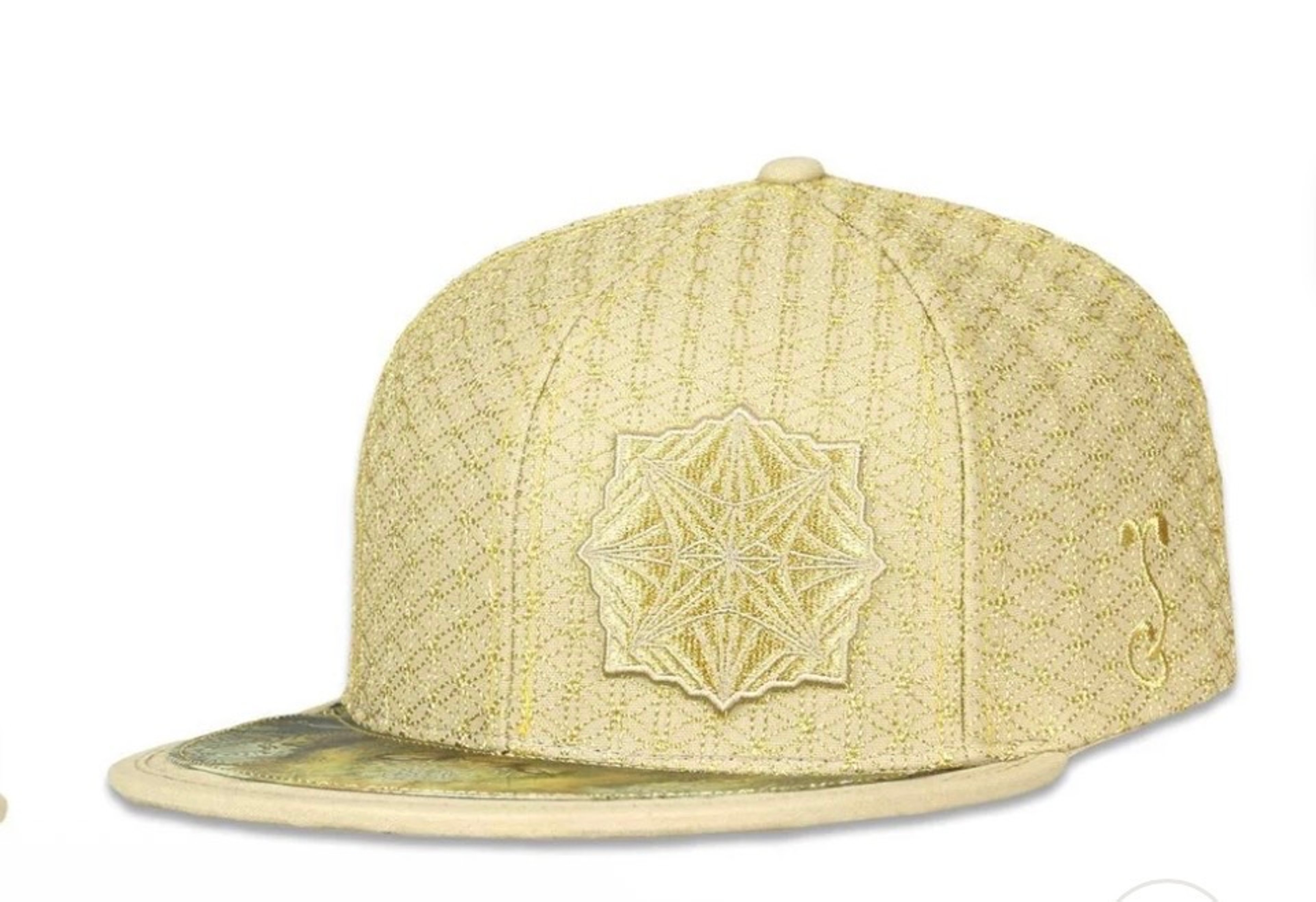 Preview pic of 🔥RARE🔥LASER GUIDED VISIONS ALL GOLD SNAPBACK HAT BRAND NEW NEVER WORN!!