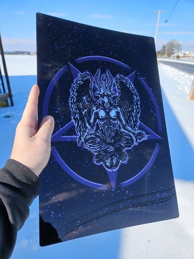 Preview pic of Baphomet Metal Print