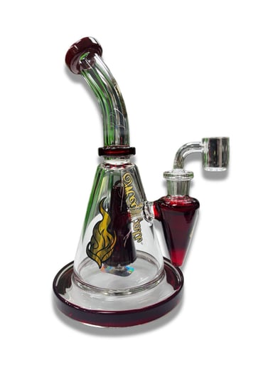 Preview pic of Red and Gold Dexter Perc Rig - Medicali