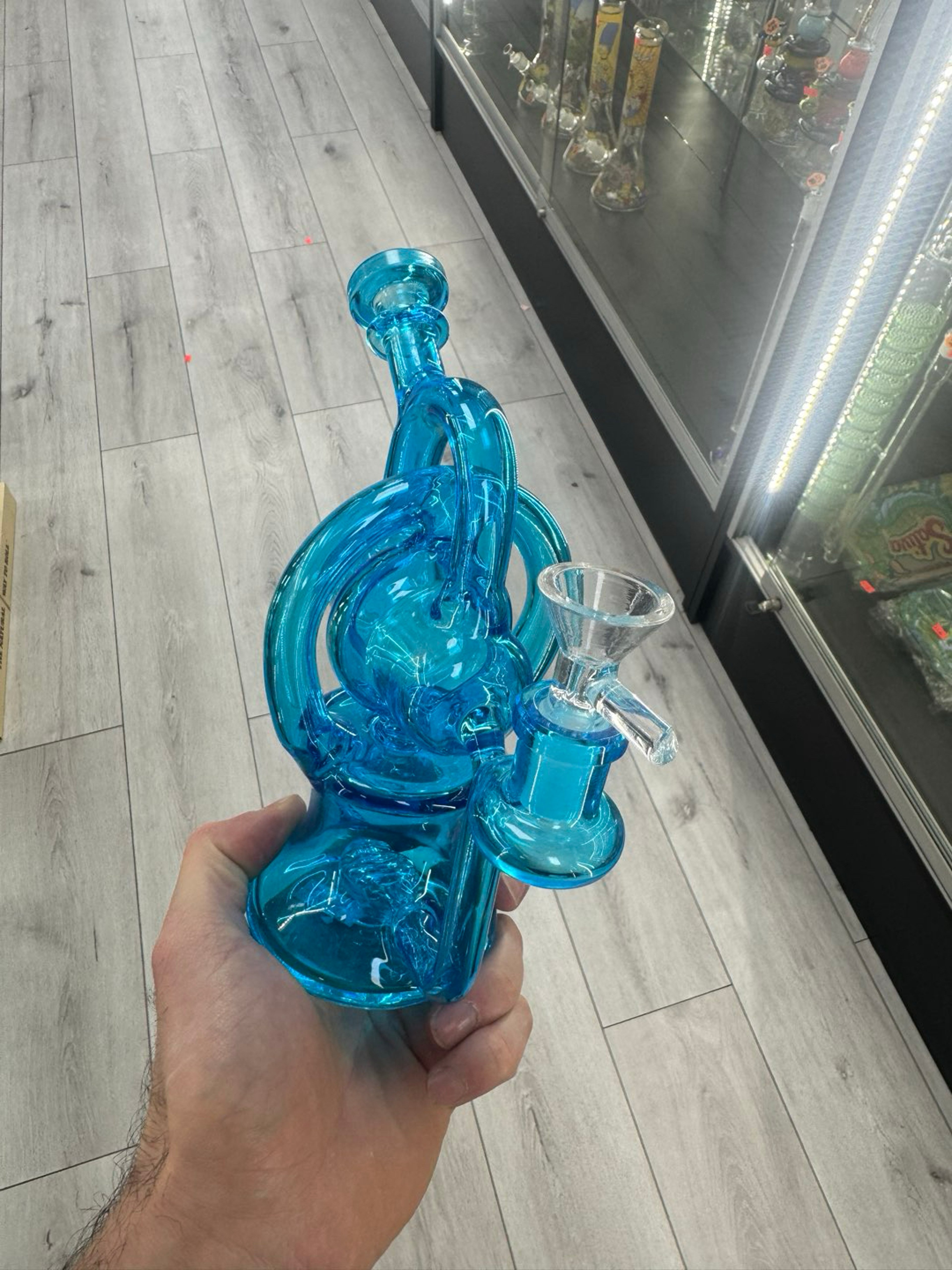 Blue dual uptake recycler image 0