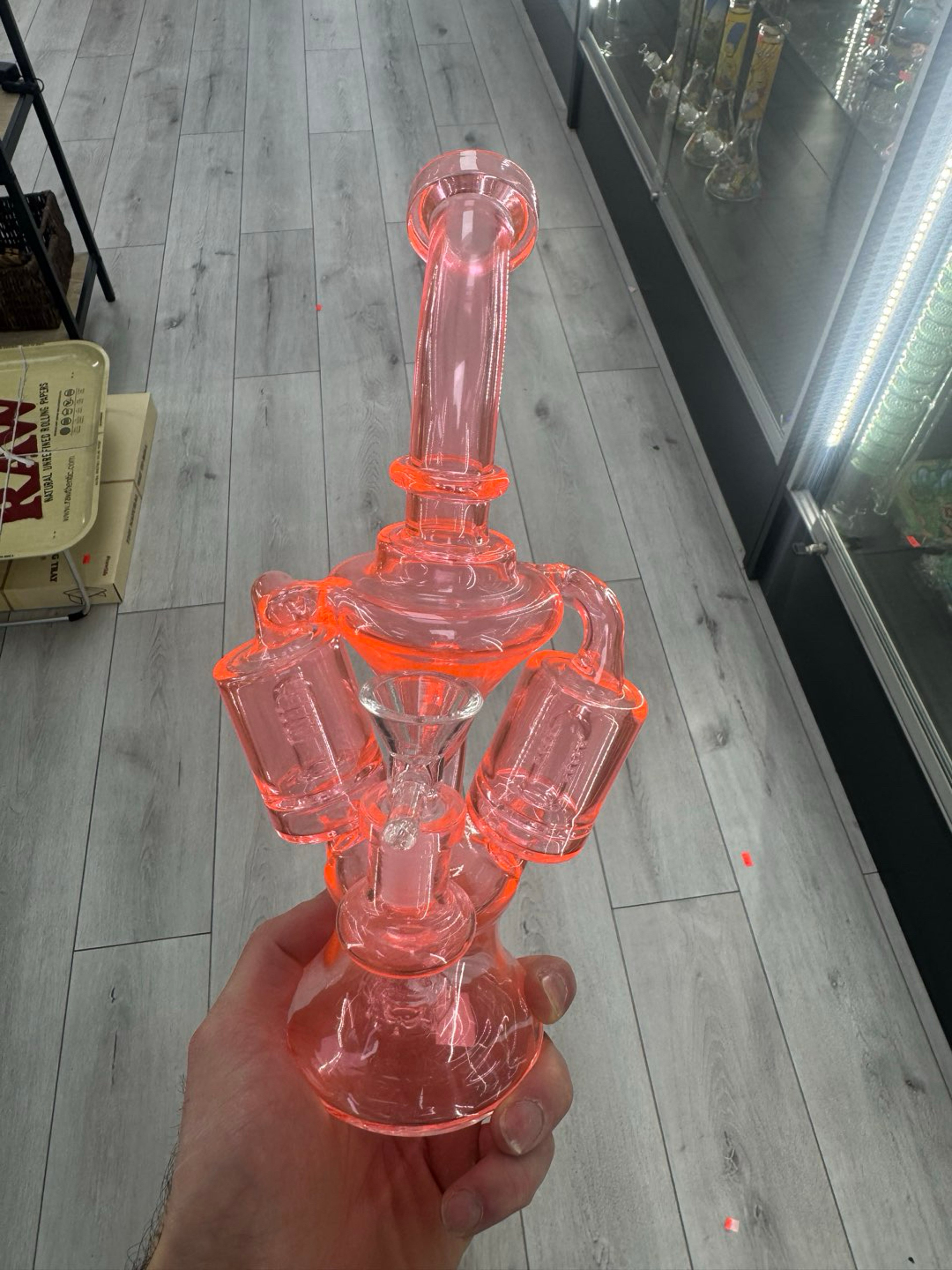 Dual uptake 3 perc recycler orange image 0