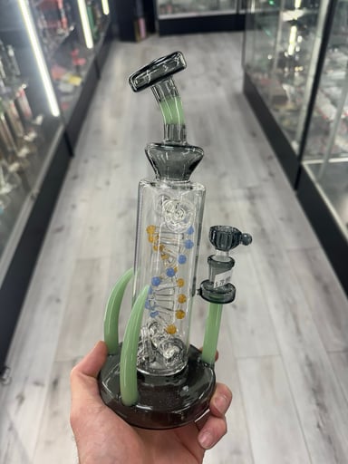 Preview pic of 2 horns spinner dna rig black green