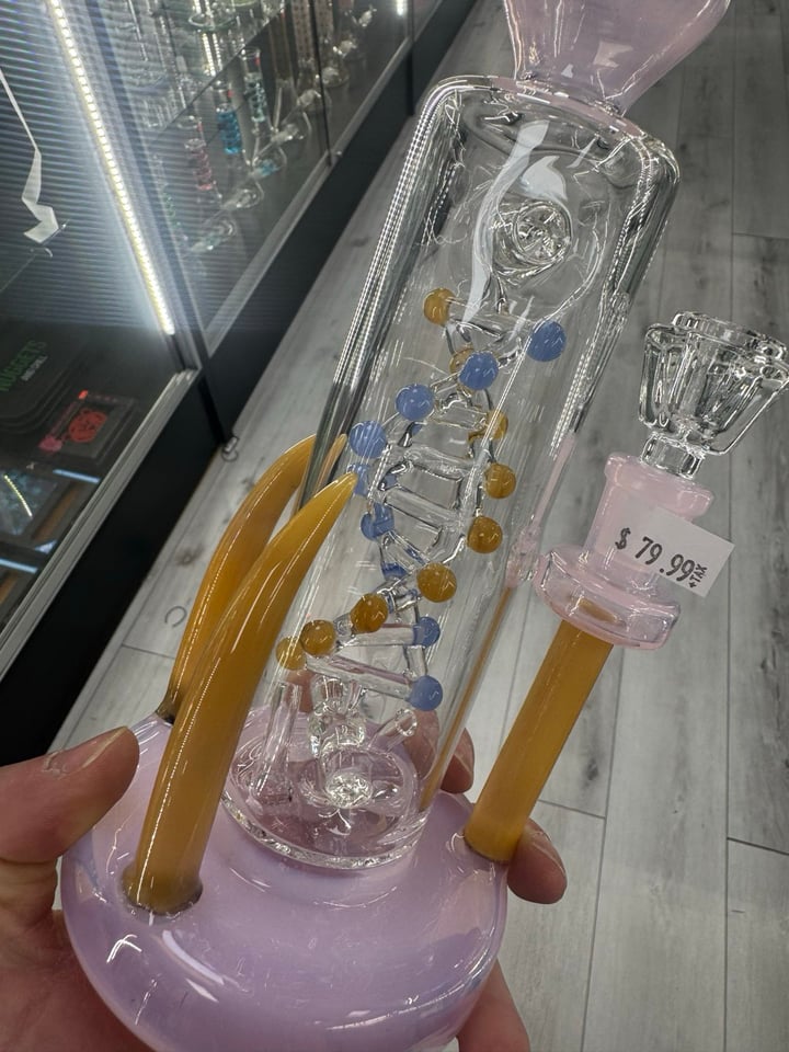2 horns spinner dna rig pink | Shop Dab Rigs on GlassPass