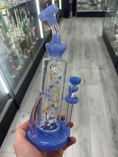 Preview pic of 2 horns spinner dna rig blue pink