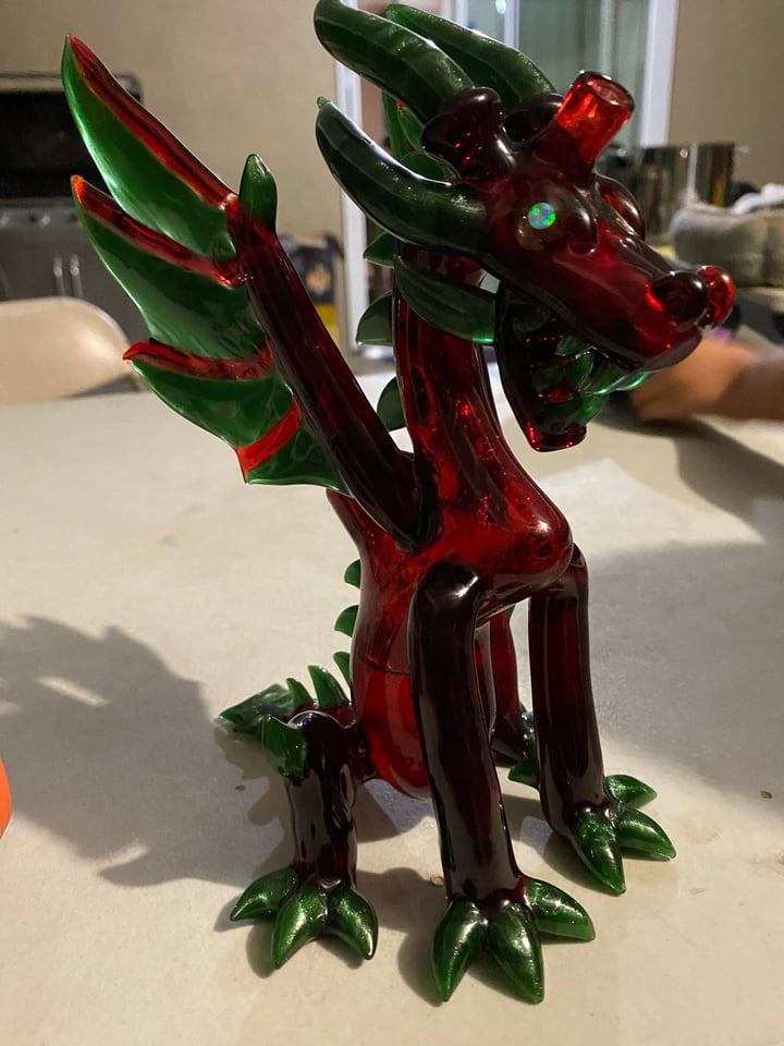 Hightideglass custom dragon | Shop Heady Rigs on GlassPass