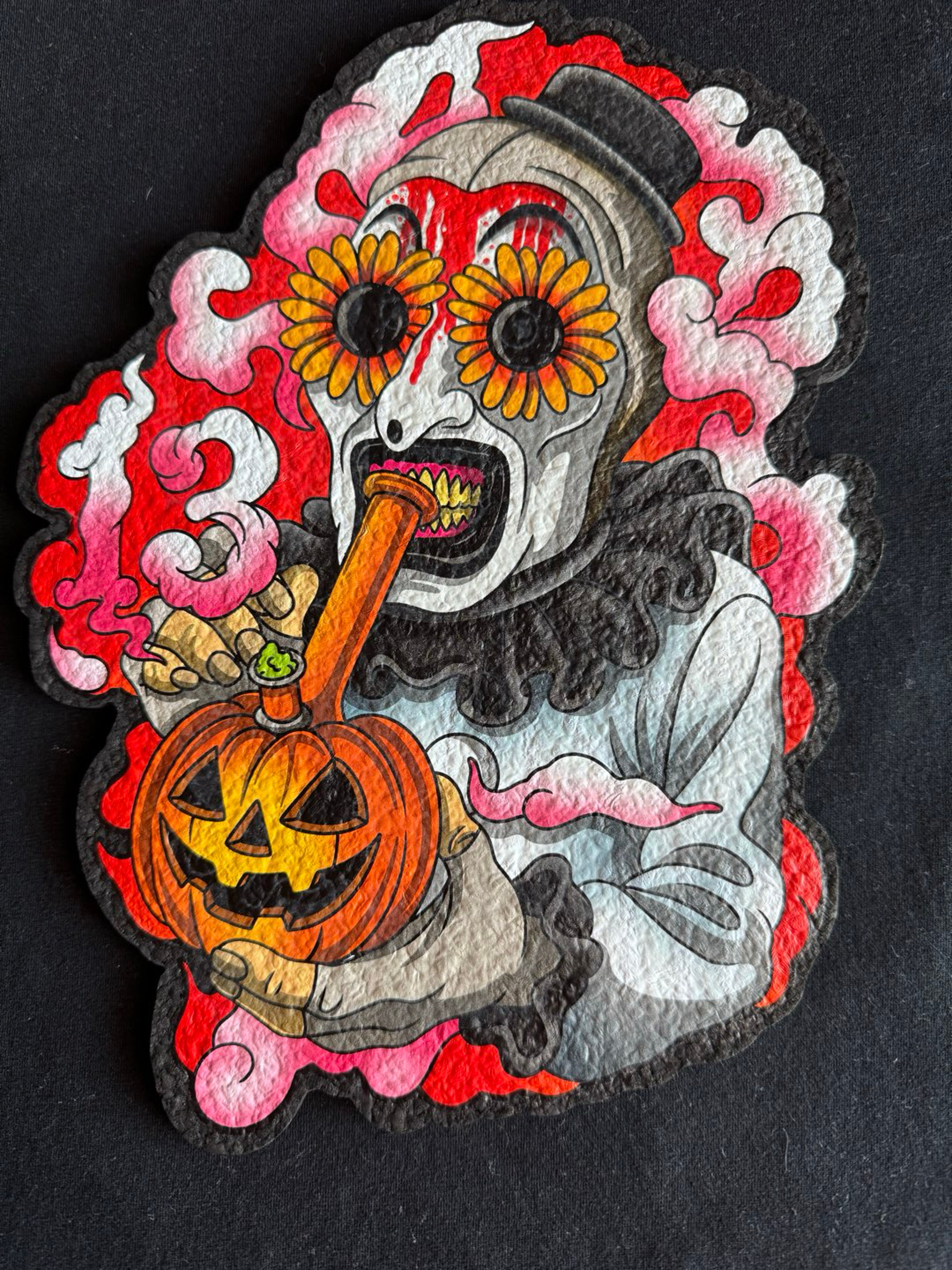 Preview pic of 🔥 Dark Mountain Cult x 74lands x Moodmats LE 11/30 Glow Mat – “Just the Tip” Art the Clown