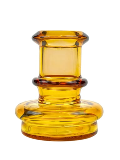 Preview pic of Amber Yellow Snub Dry Top Attachment for Puffco Peak & Peak Pro